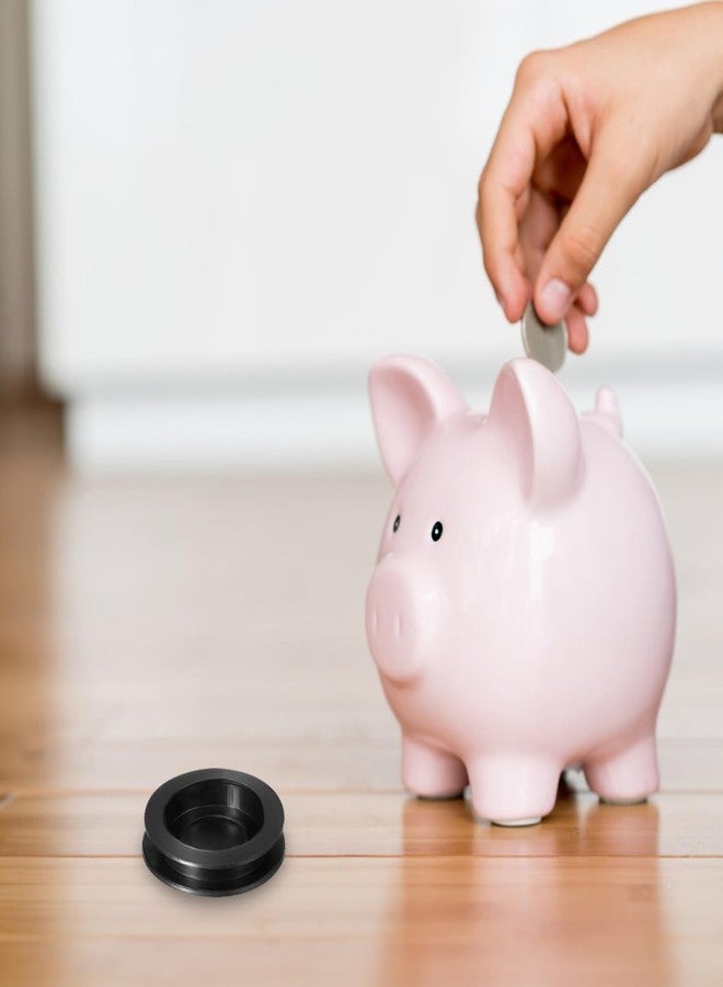 SHOWERORO Round Rubber Piggy Bank Plugs 1.5 Inch Replacement Stoppers for Money Saving Boxes Secure Fit Durable Coin Bank Bottom Caps for Toys and Home Use - Image 5